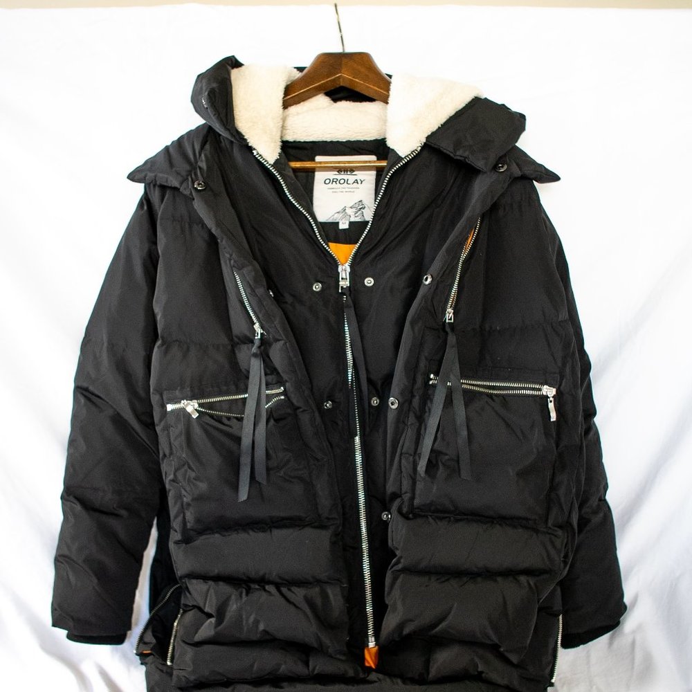 Orolay Women's Thickened Down Jacket M Black